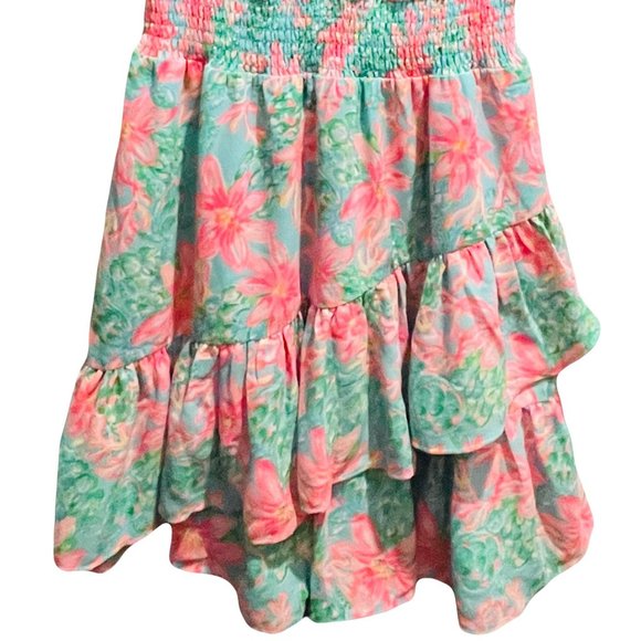 Lilly Pulitzer Pink and Green Floral Dress - Picture 3 of 7